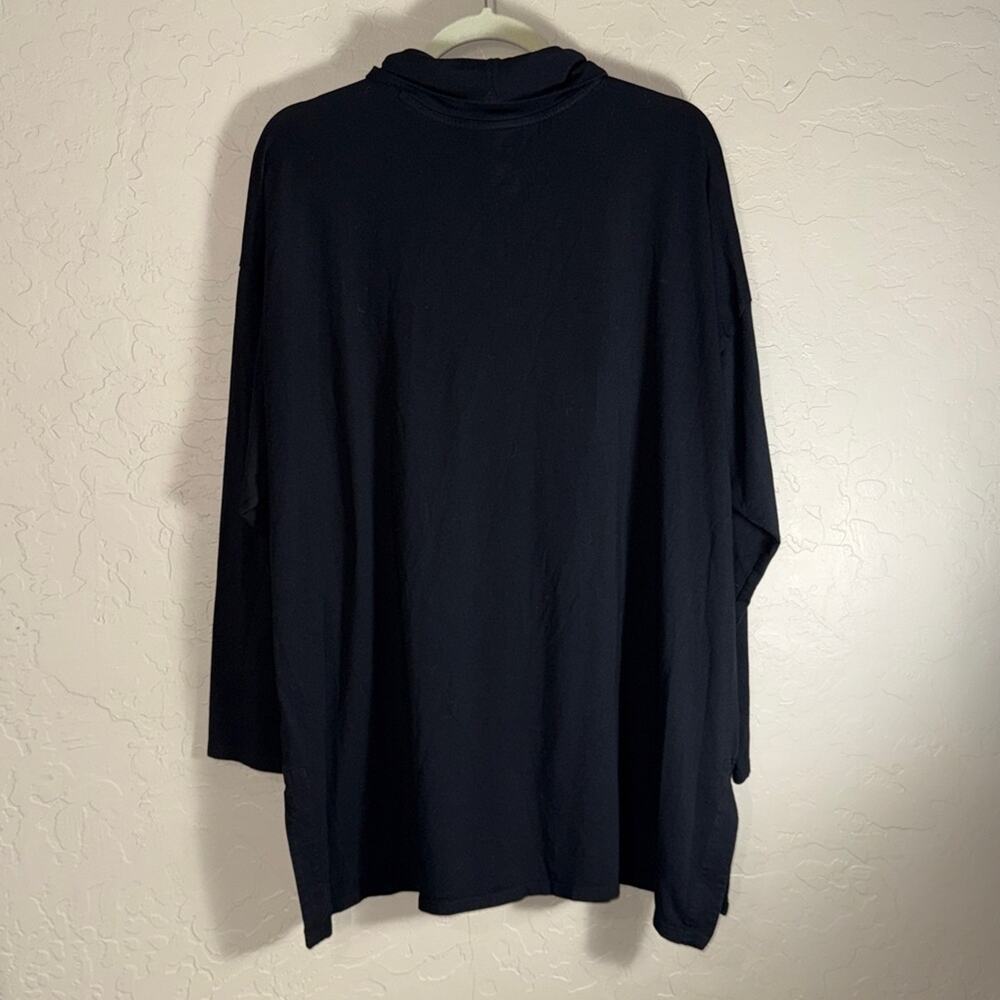 J Jill luxe supima high low turtleneck tunic top plus size size 2X. - Picture 4 of 4